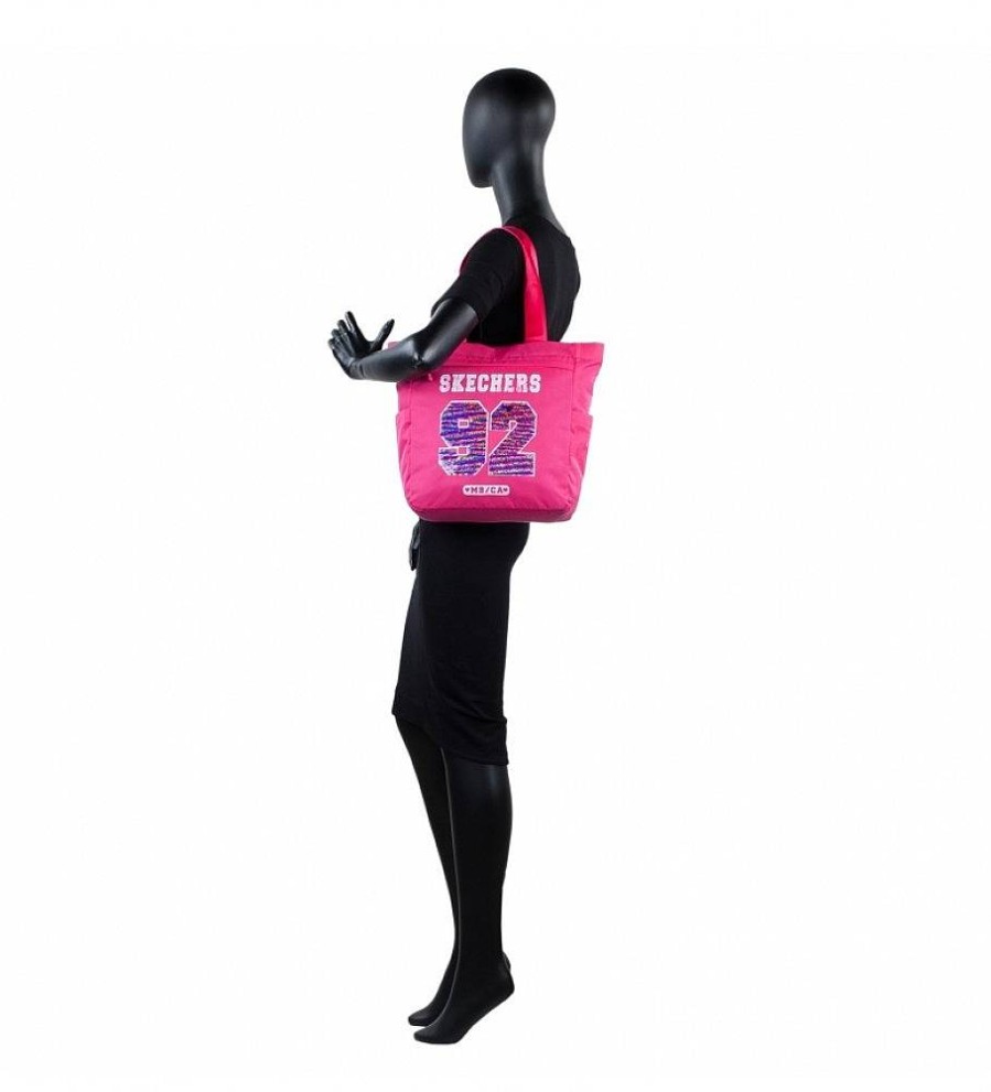 Mujer Skechers Bolsos | Bolso Tote Mujer S899 Rosa -30X33X12Cm-