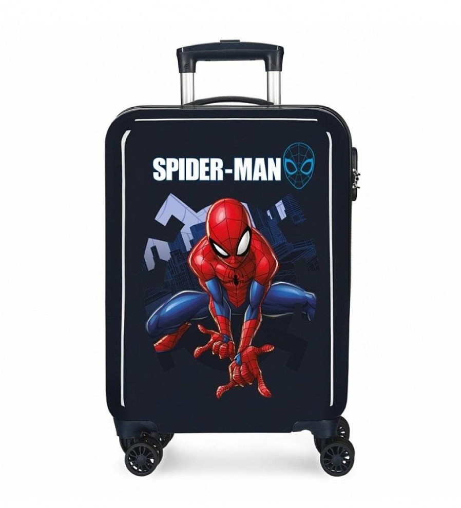 Mujer Disney Viaje | Maleta De Cabina Spiderman Action Rigida 55Cm Azul