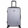 Mujer ITACA Viaje | Maleta De Viaje Rigida 4 Ruedas Trolley Mediana 71160 Plata -65X44X24Cm-