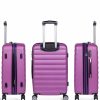 Mujer ITACA Viaje | Juego De Maletas De Viaje Rigidas 4 Ruedas Trolley 71200 Morado -55X65X75Cm-