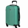 Mujer ITACA Viaje | Maleta De Viaje Cabina Rigida 4 Ruedas T71550 Verde Menta -55X38X20Cm-