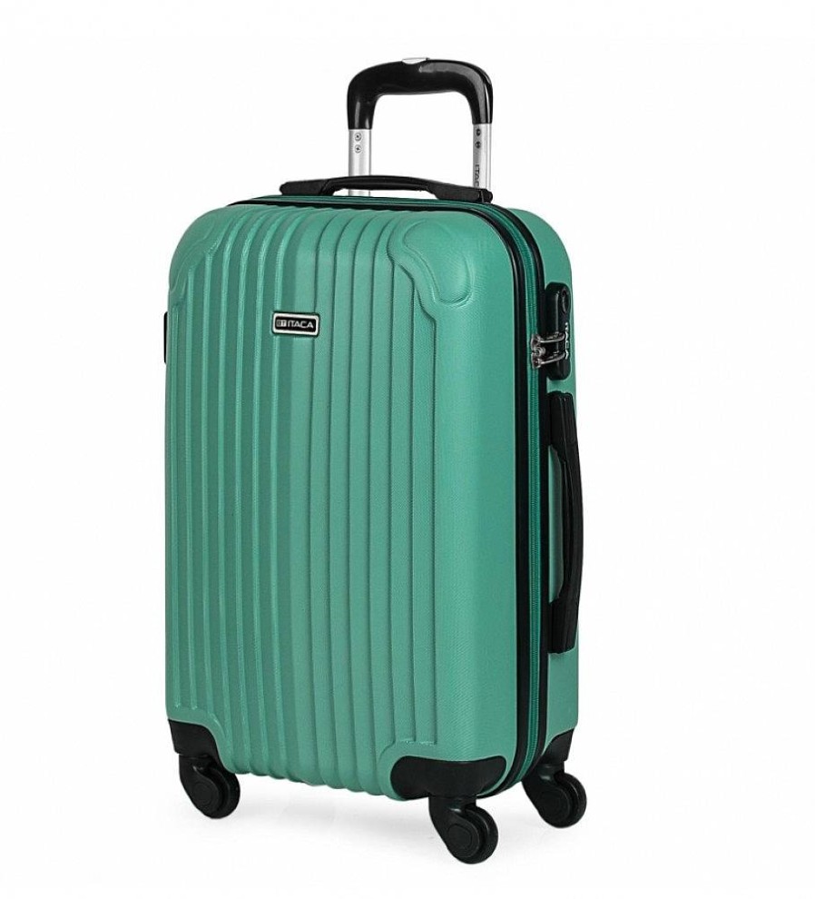 Mujer ITACA Viaje | Maleta De Viaje Cabina Rigida 4 Ruedas T71550 Verde Menta -55X38X20Cm-