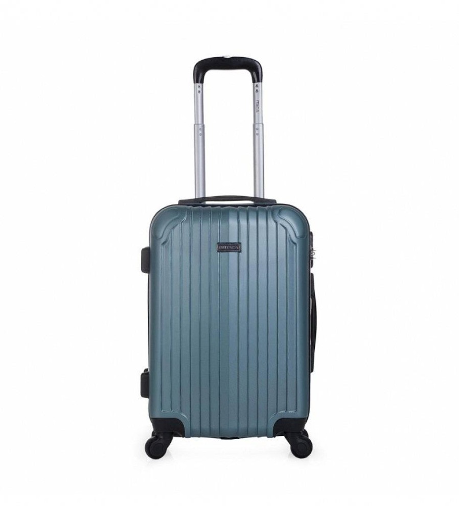 Mujer ITACA Viaje | Maleta De Viaje Cabina Rigida 4 Ruedas T71550 Aguamarina -55X38X20Cm-