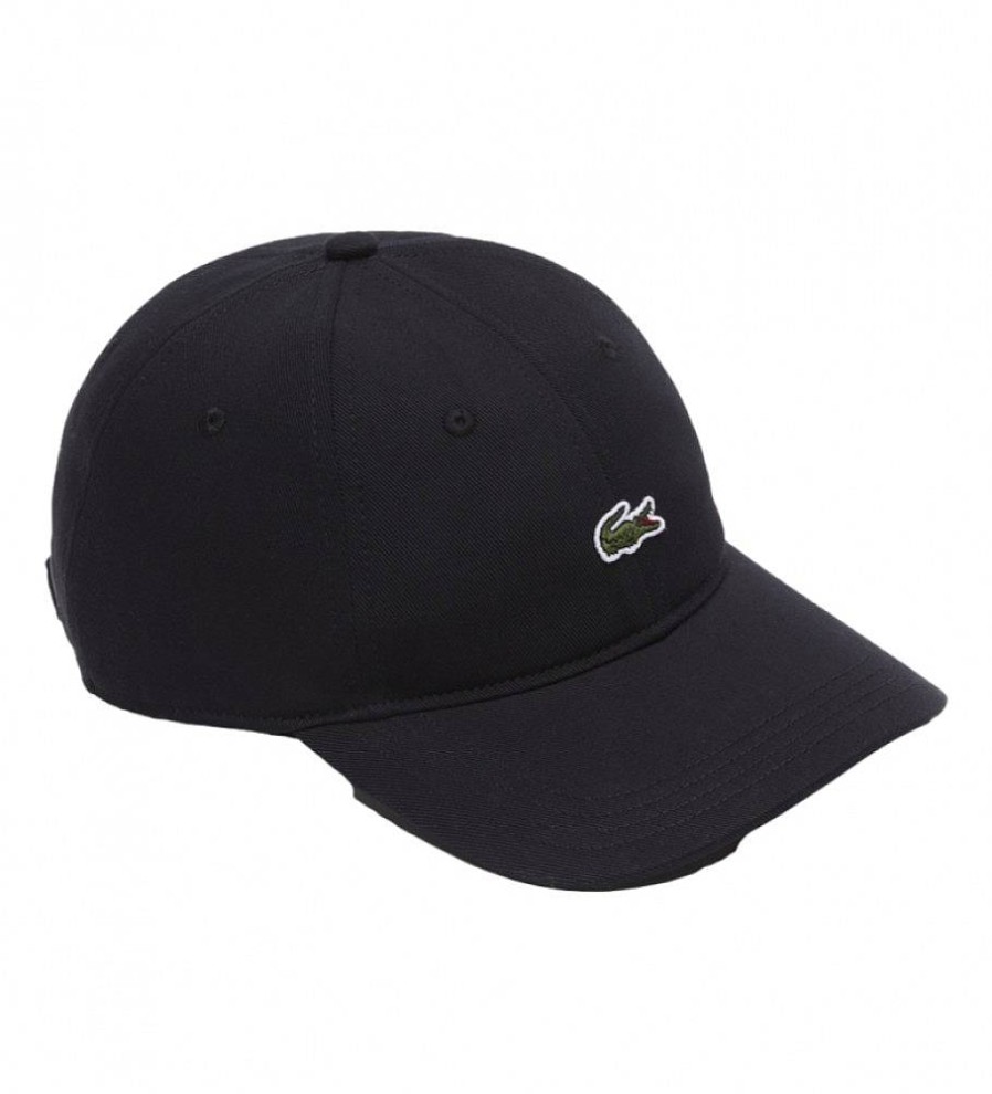 Mujer Lacoste Gorras Y Gorros | Gorra Logo Negro