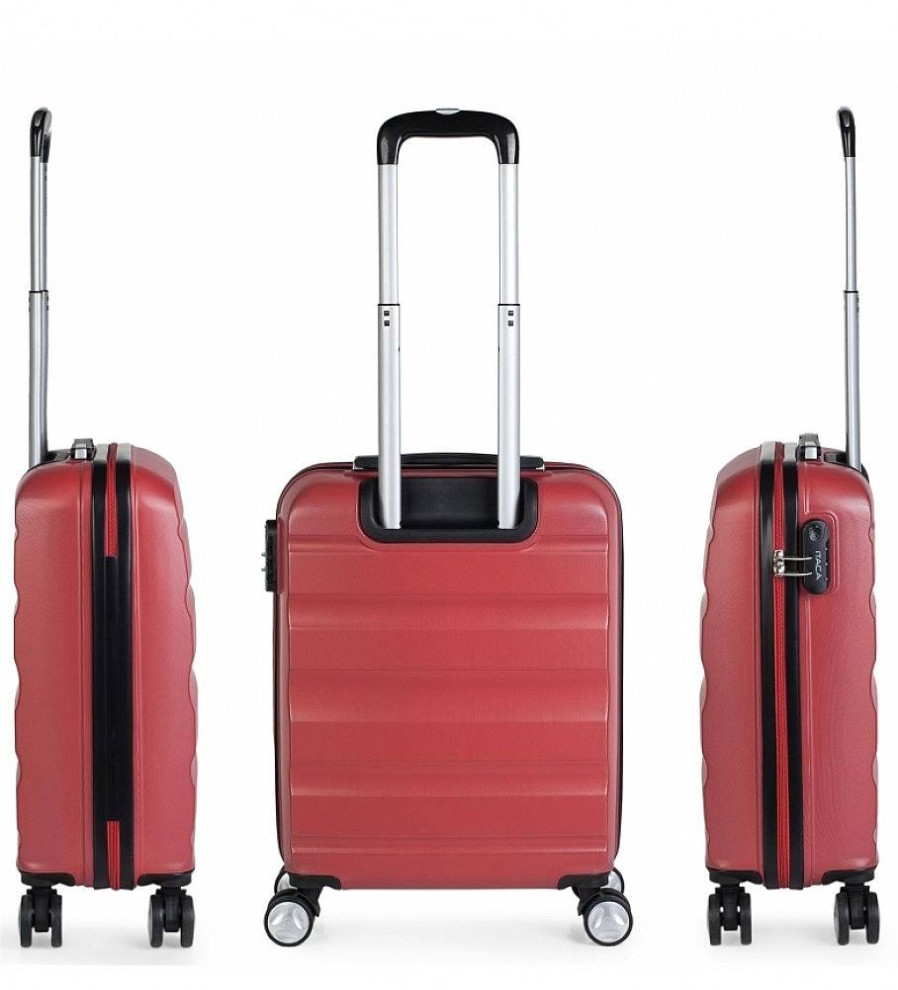 Mujer ITACA Viaje | Maleta De Viaje Cabina Trolley Abs T71650 Coral -55X40X20Cm-