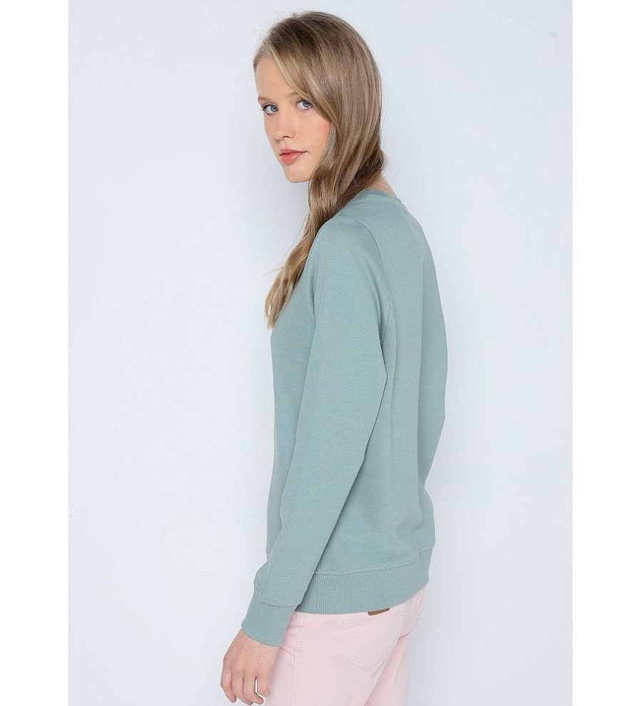 Mujer Lois Sudaderas Y Jerseis | Sudadera Print Puff Verde