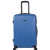 Mujer ITACA Viaje | Maleta De Viaje Rigida 4 Ruedas Trolley Mediana 71160 Azul, Antracita -65X44X24Cm-