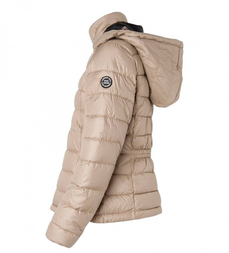 Mujer Pepe Jeans Chaquetas Y Abrigos | Chaqueta Repelente Al Agua Alexa Beige