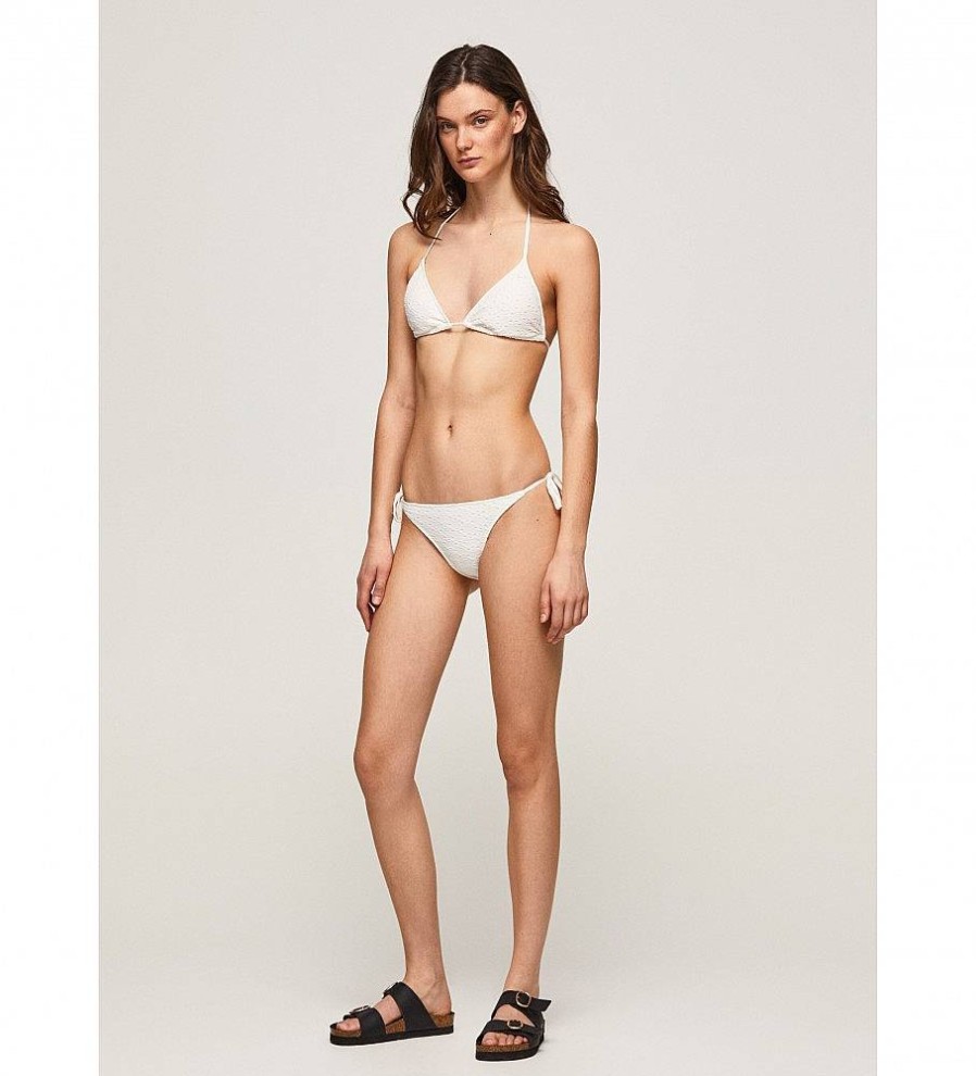 Mujer Pepe Jeans Moda Bano | Sujetador Bikini Mimi Blanco