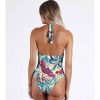 Mujer Admas Moda Bano | Banador Halter Tropical