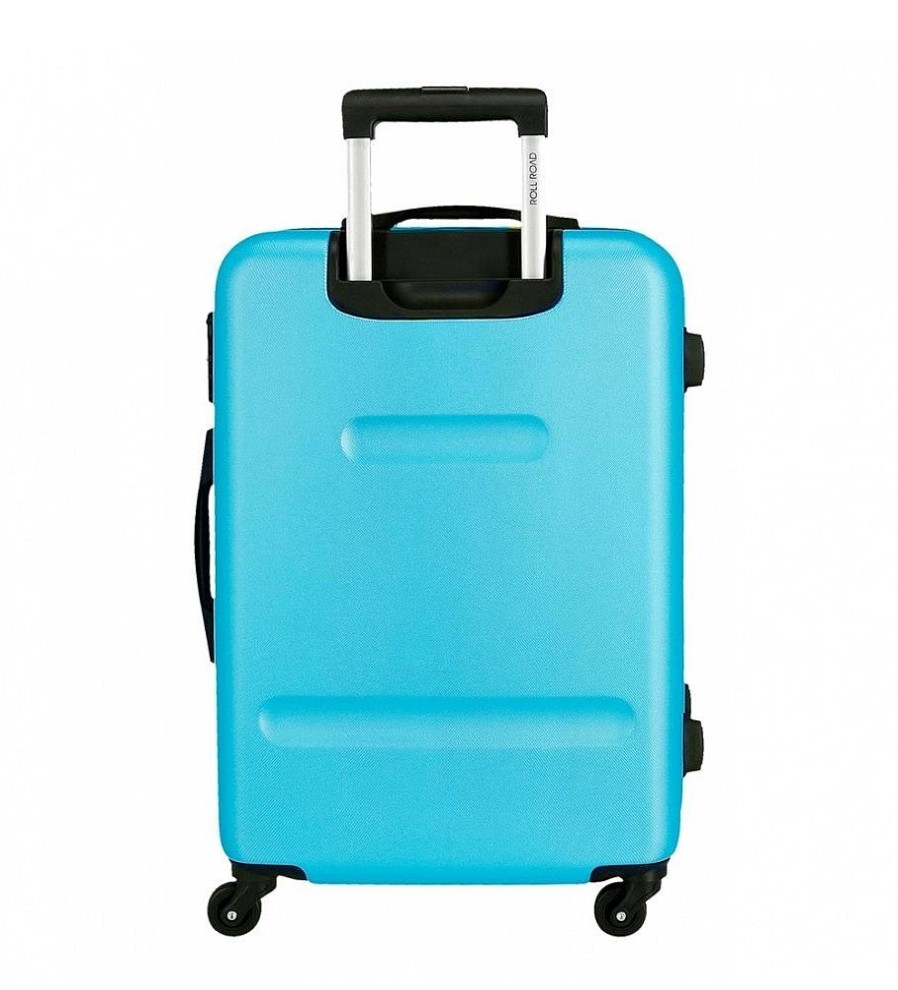 Mujer Roll Road Viaje | Maleta Mediana Rigida 65Cm Roll Road Flex Azul Claro