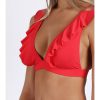 Mujer Admas Moda Bano | Bikini Triangulo Copa Summer Frill Para Mujer