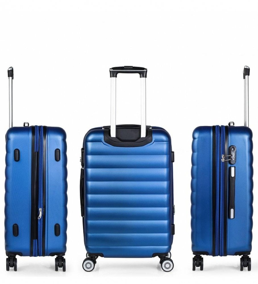 Mujer ITACA Viaje | Juego De Maletas De Viaje Rigidas 4 Ruedas Trolley 71200 Azul -55X65X75Cm-