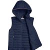 Mujer Tommy Hilfiger Chaquetas Y Abrigos | Chaleco Global Marino