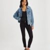 Mujer Levi's Pantalones | Jean 711 Doble Boton Skinny Negro