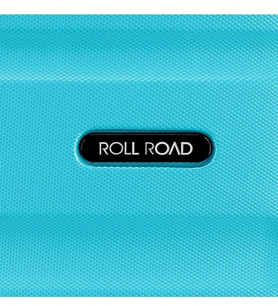 Mujer Roll Road Viaje | Juego De Maletas Rigidas 55-65-75Cm Roll Road Flex Azul Claro