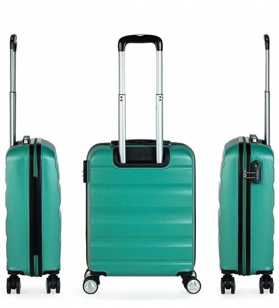 Mujer ITACA Viaje | Maleta De Viaje Cabina Trolley Abs T71650 Aguamarina -55X40X20Cm-