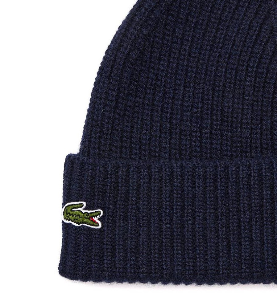 Mujer Lacoste Gorras Y Gorros | Gorro Punto Marino