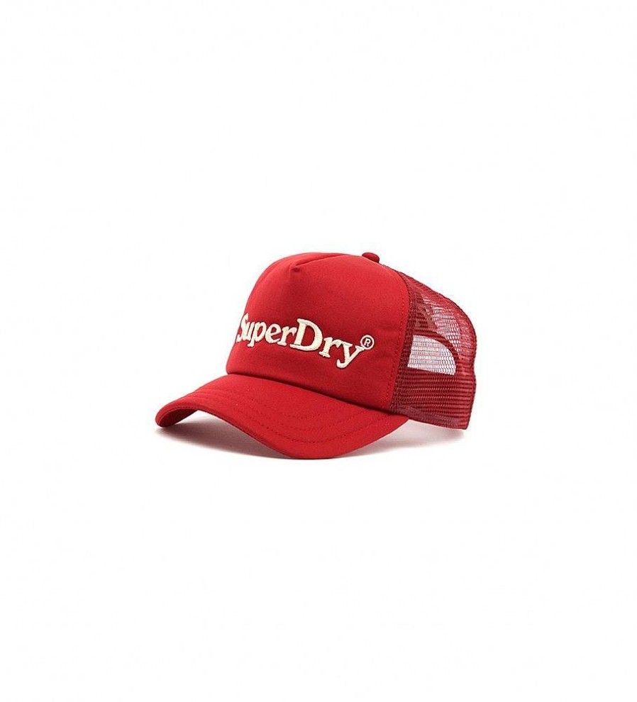 Mujer Superdry Gorras Y Gorros | Gorra Graphic Trucker Rojo