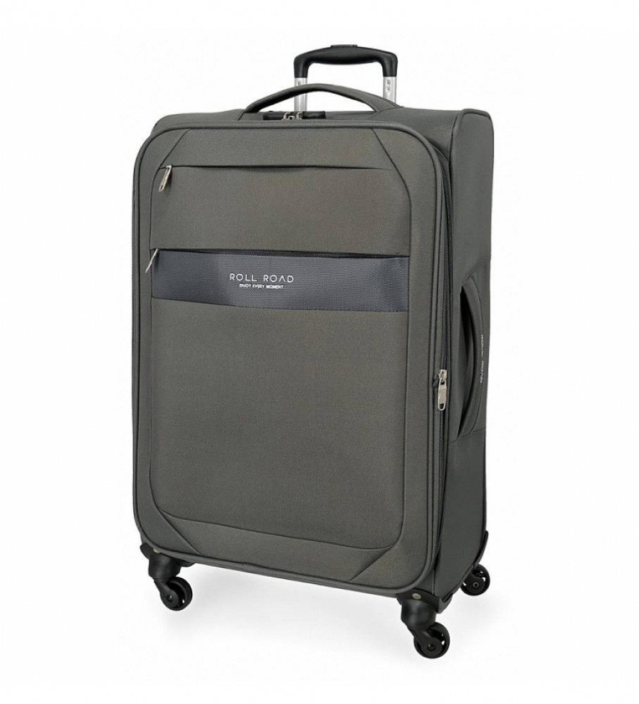 Mujer Roll Road Viaje | Maleta Grande Roll Road Royce 76Cm Gris -48X76X29Cm-