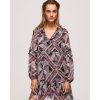 Mujer Pepe Jeans Vestidos | Vestido Corto Fit Boxy Multicolor