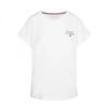 Mujer Tommy Hilfiger Camisetas | Camiseta Con Vuelta Blanco