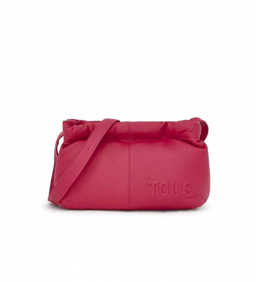 Mujer Tous Bolsos | Bandolera De Piel T Dolsa Fucsia