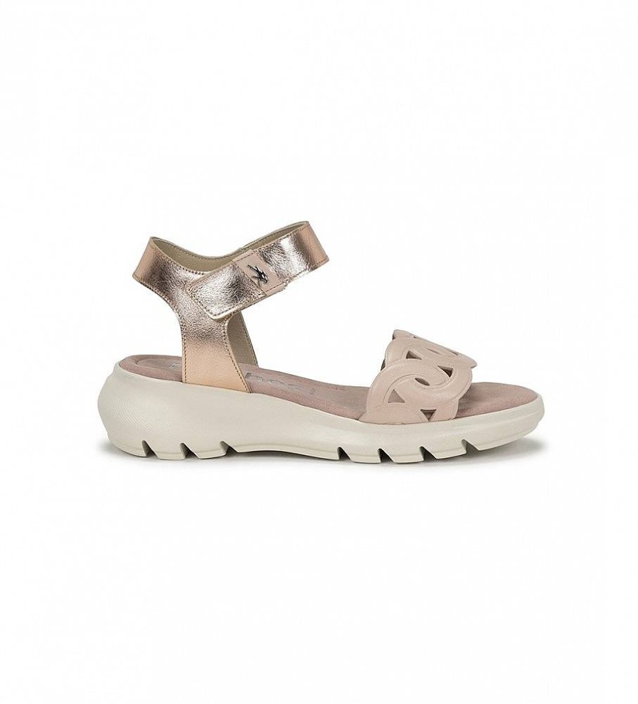 Mujer Fluchos Sandalias | Sandalias De Piel Lua Nude -Altura Cuna 6Cm-