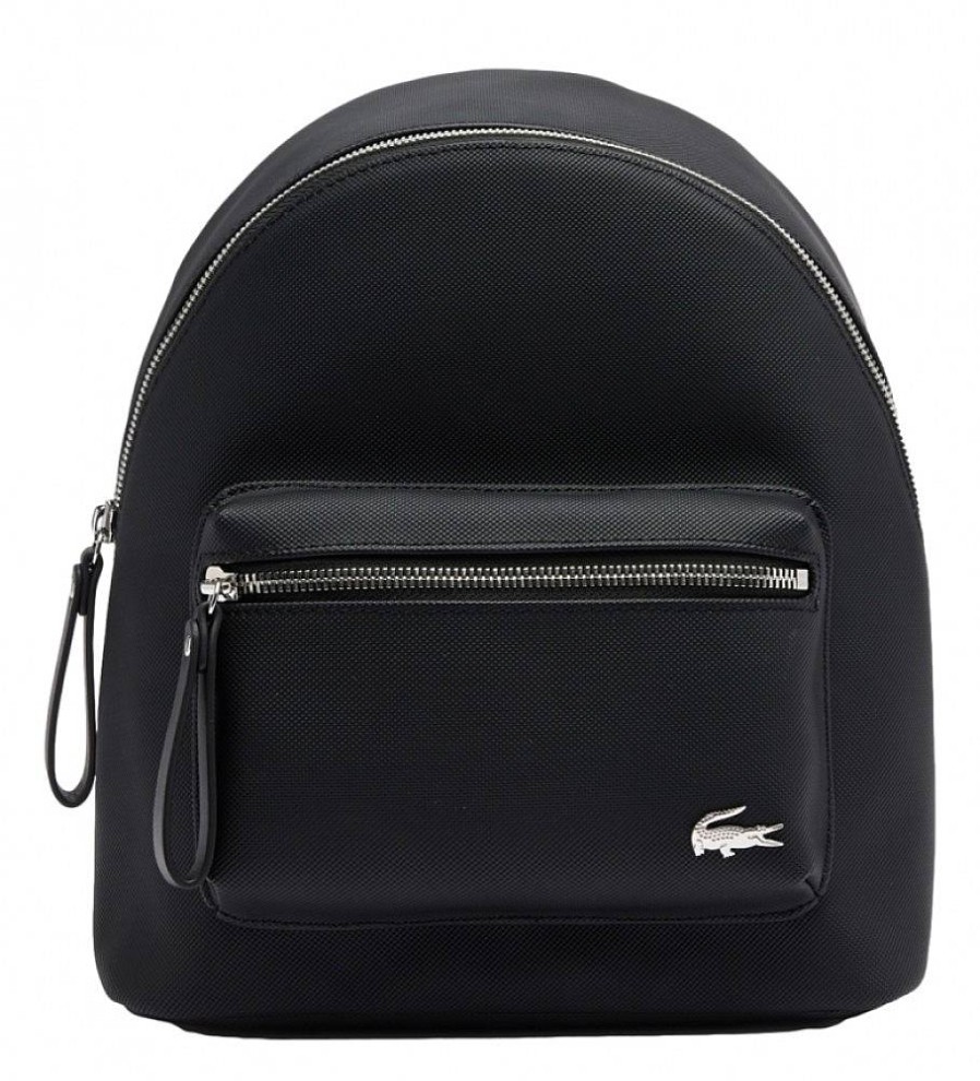 Mujer Lacoste Mochilas, Bolsas Y Rinoneras | Mochila Casual Negro