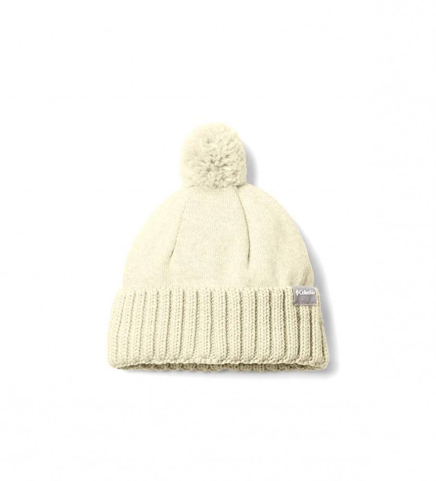 Mujer Columbia Gorras Y Gorros | Gorro Con Pompon Sweater Weather Beige