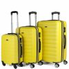 Mujer ITACA Viaje | Juego De Maletas De Viaje Rigidas 4 Ruedas Trolley 71200 Amarillo -55X65X75Cm-