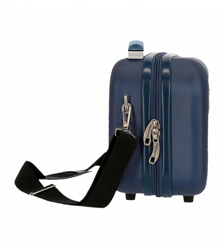 Mujer Movom Viaje | Neceser Movom Riga Abs Adaptable Azul Marino -29X21X15Cm-