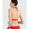 Mujer Tommy Hilfiger Moda Bano | Top Bikini Relleno Rojo