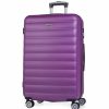 Mujer ITACA Viaje | Maleta De Viaje Grande 4 Ruedas Trolley 71270 Lila -68X47X30Cm-