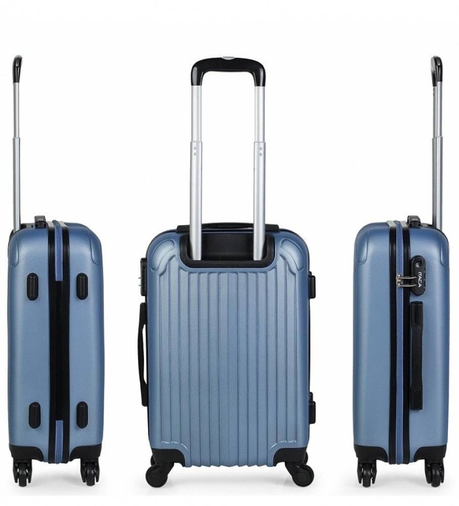 Mujer ITACA Viaje | Maleta De Viaje Cabina Rigida 4 Ruedas T71550 Azul Zafiro -55X38X20Cm-