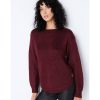 Mujer Victorio & Lucchino, V&L Sudaderas Y Jerseis | Jersey Abotonado Con Cuello Caja Burdeos