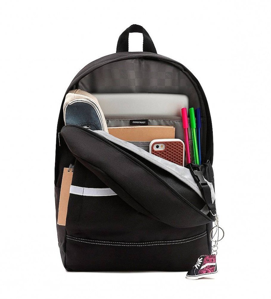 Mujer Vans Mochilas, Bolsas Y Rinoneras | Mochila Construct Skool Negro