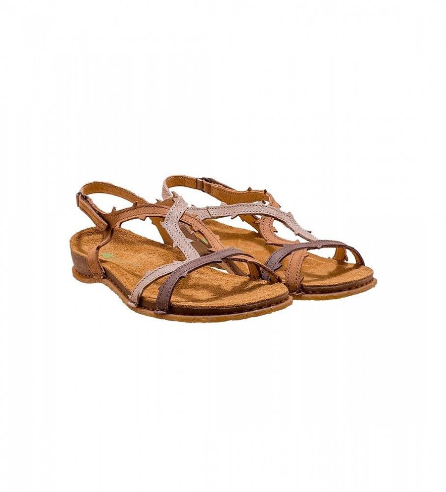 Mujer El Naturalista Sandalias | Sandalias De Piel N5815 Panglao Marron