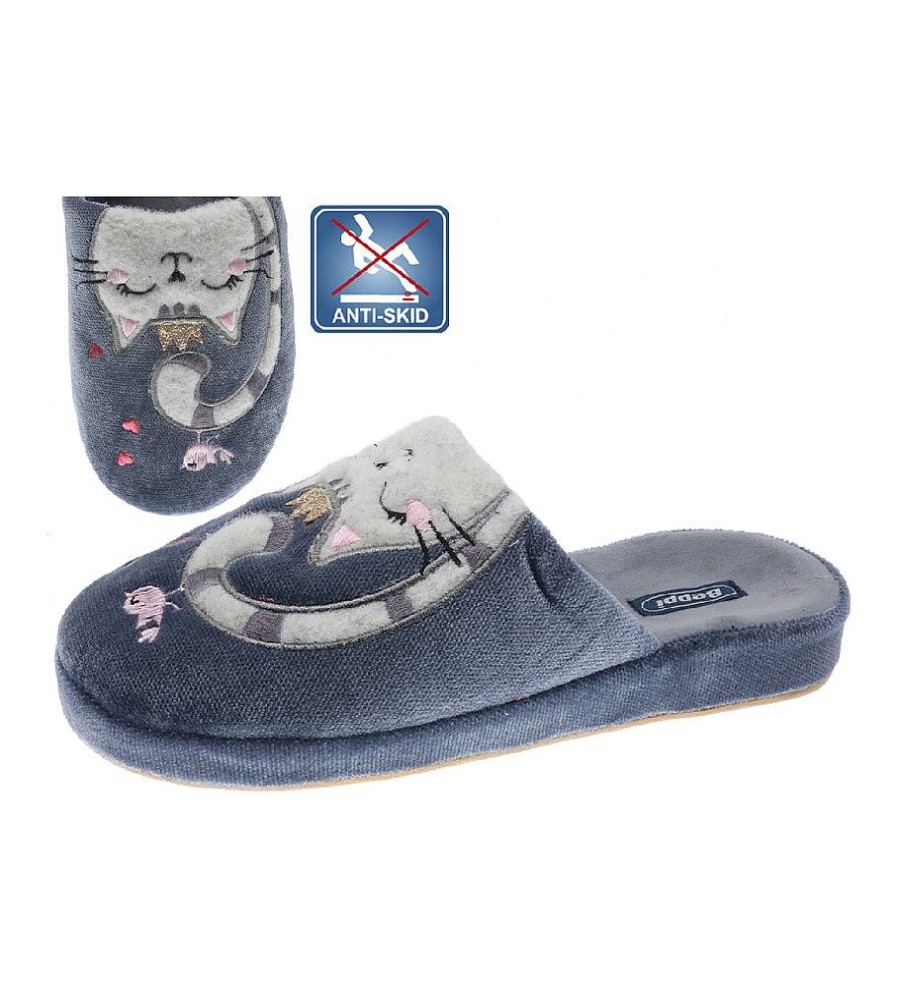 Mujer Beppi Pantuflas Y Homewear | Pantuflas Homewear, Gris