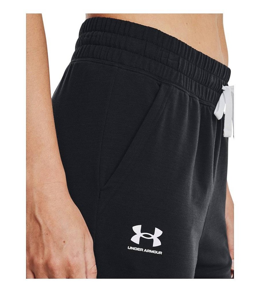 Mujer Under Armour Pantalones | Jogger Ua Rival Terry Negro