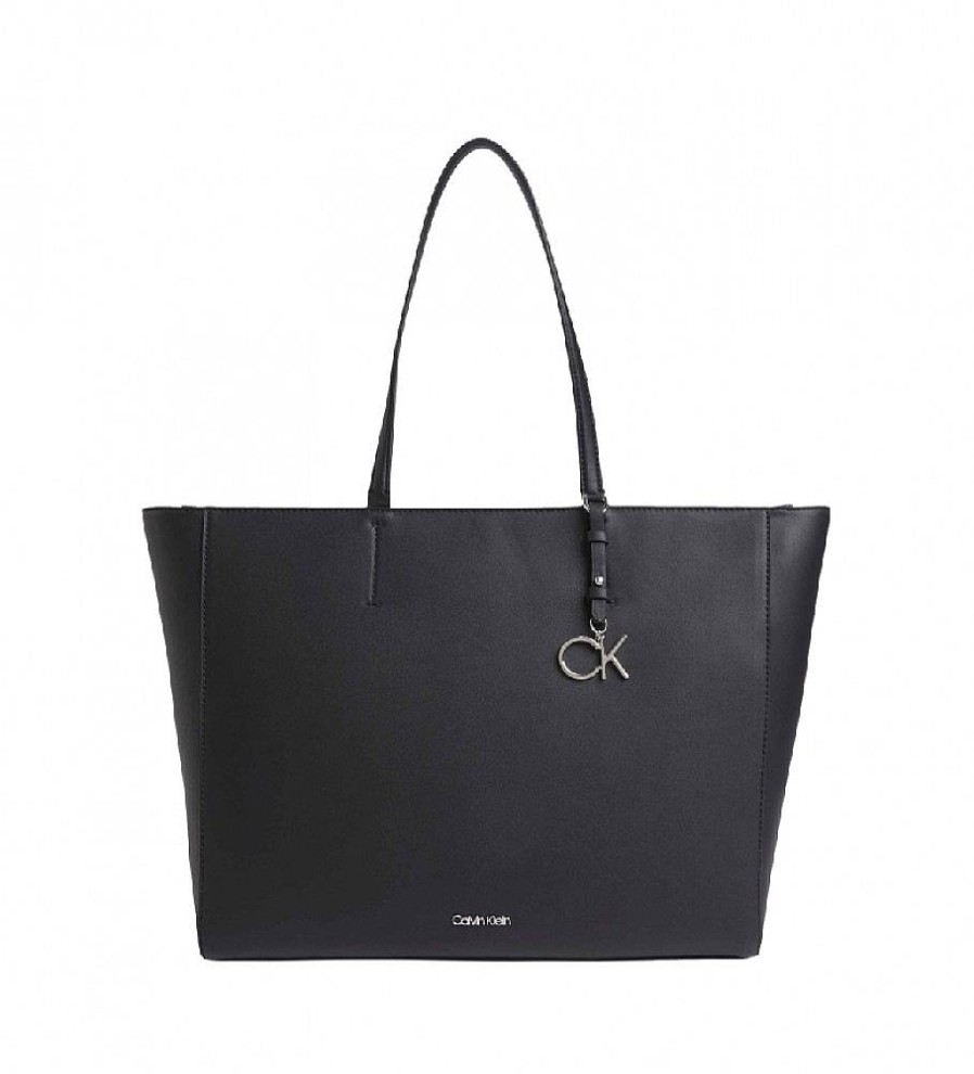 Mujer Calvin Klein Bolsos | Bolso Must Shopper Md Negro