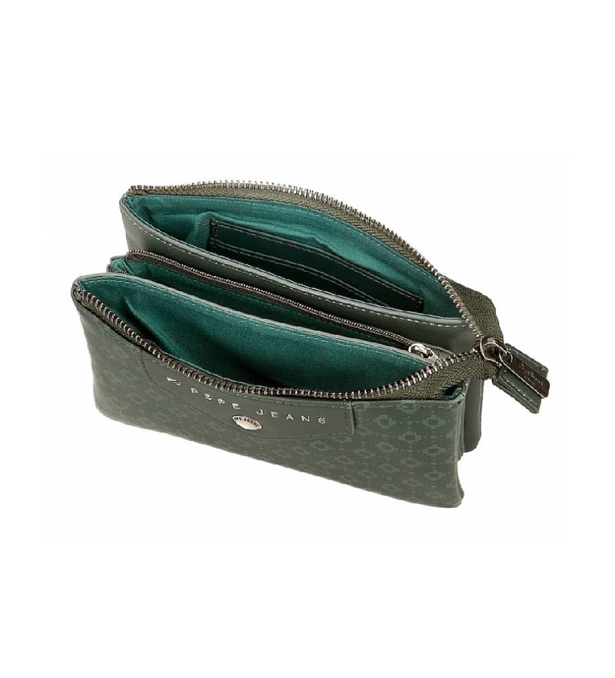 Mujer Pepe Jeans Carteras Y Monederos | Monedero Tres Compartimentos Bethany Verde