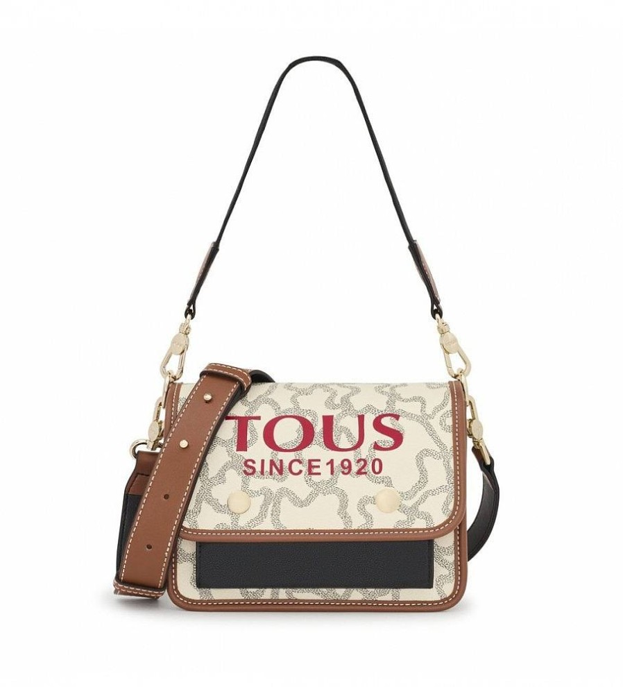 Mujer Tous Bolsos | Bandolera S. Audree K Icon Multi-Beige -15.2X19.1X11.4Cm-