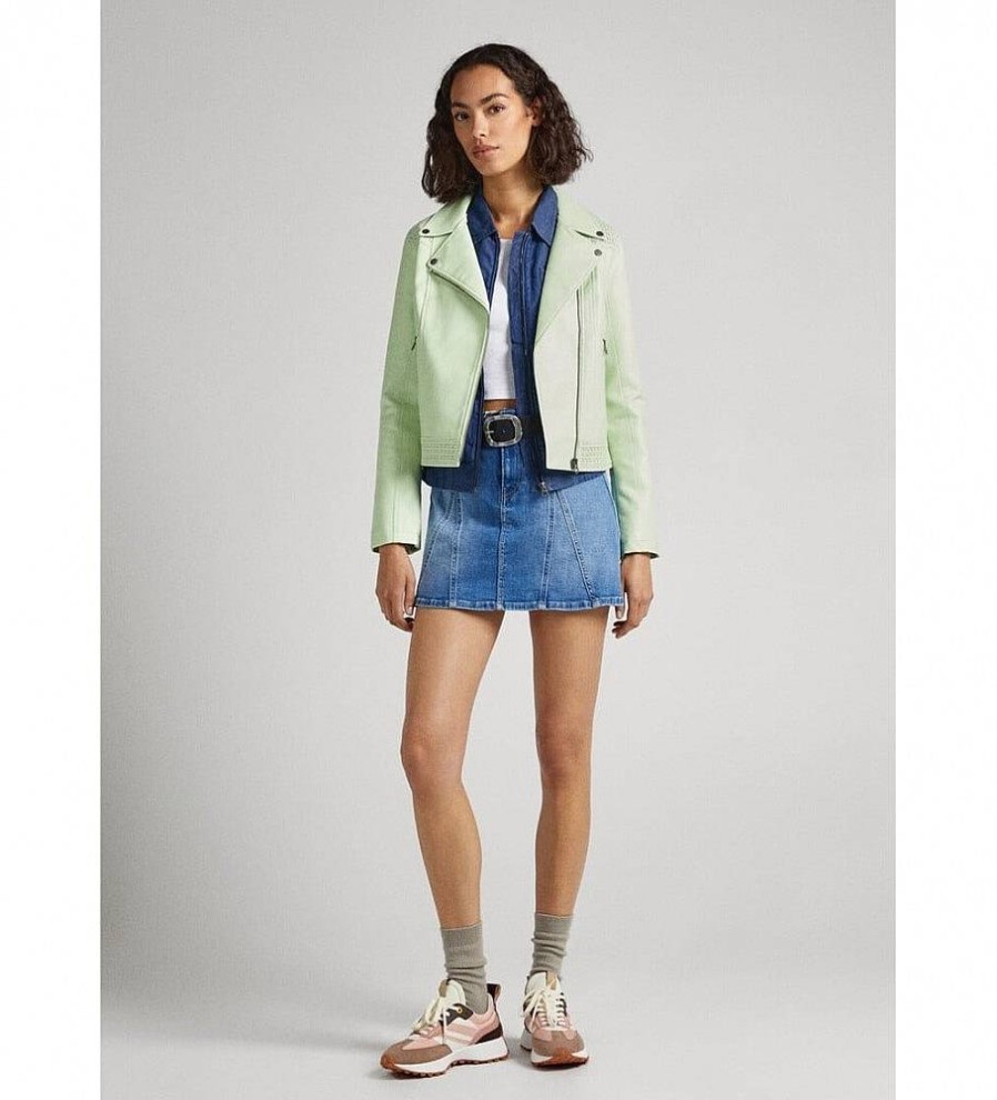 Mujer Pepe Jeans Chaquetas Y Abrigos | Cazadora Masie Verde