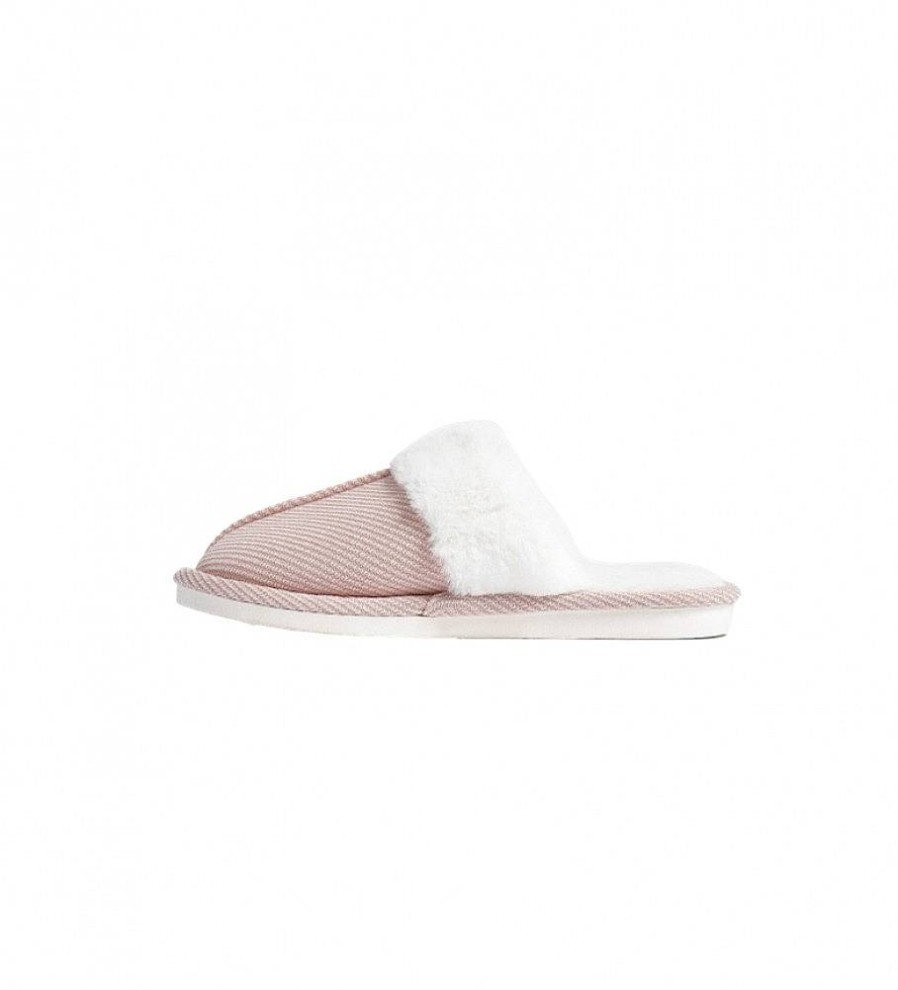 Mujer Admas Pantuflas Y Homewear | Zapatillas Textura Rosa