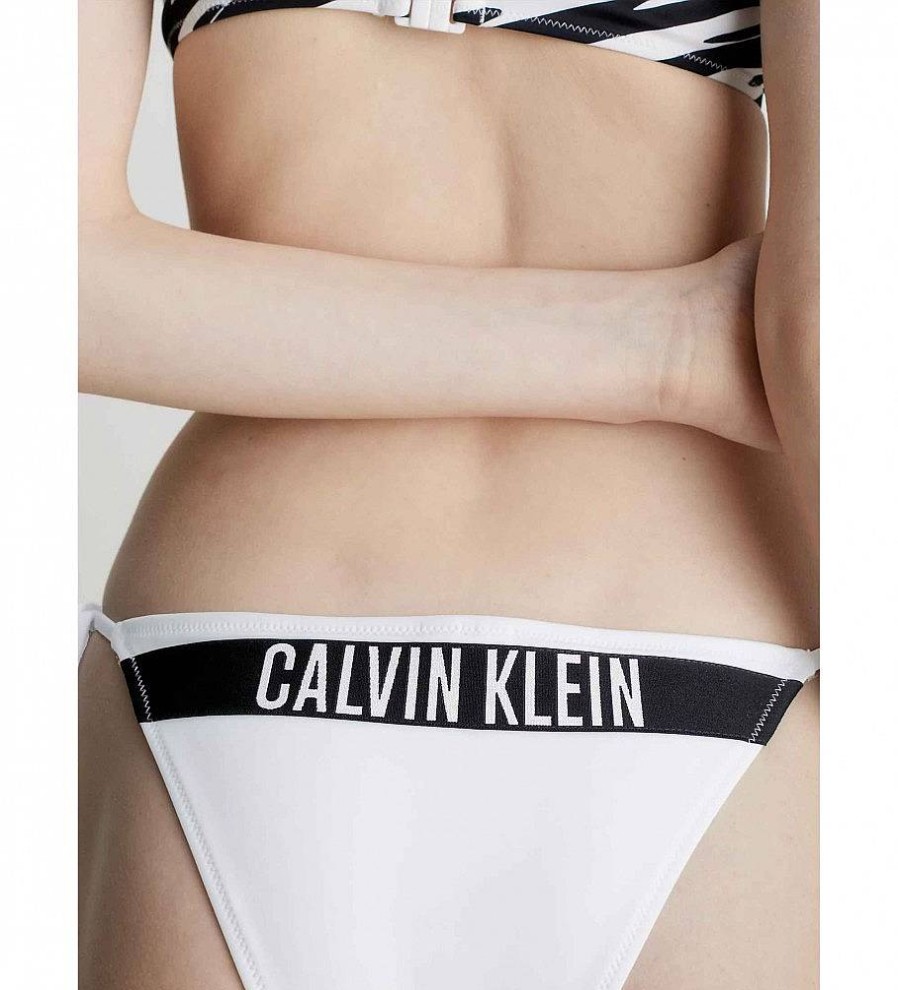 Mujer Calvin Klein Moda Bano | Braguita Bikini Tie Side Intense Power Blanco