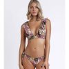 Mujer Admas Moda Bano | Bikini Triangulo Copa Hawaii Estampado