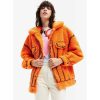 Mujer Desigual Chaquetas Y Abrigos | Chaqueta Corta Overzise Colorado Naranja