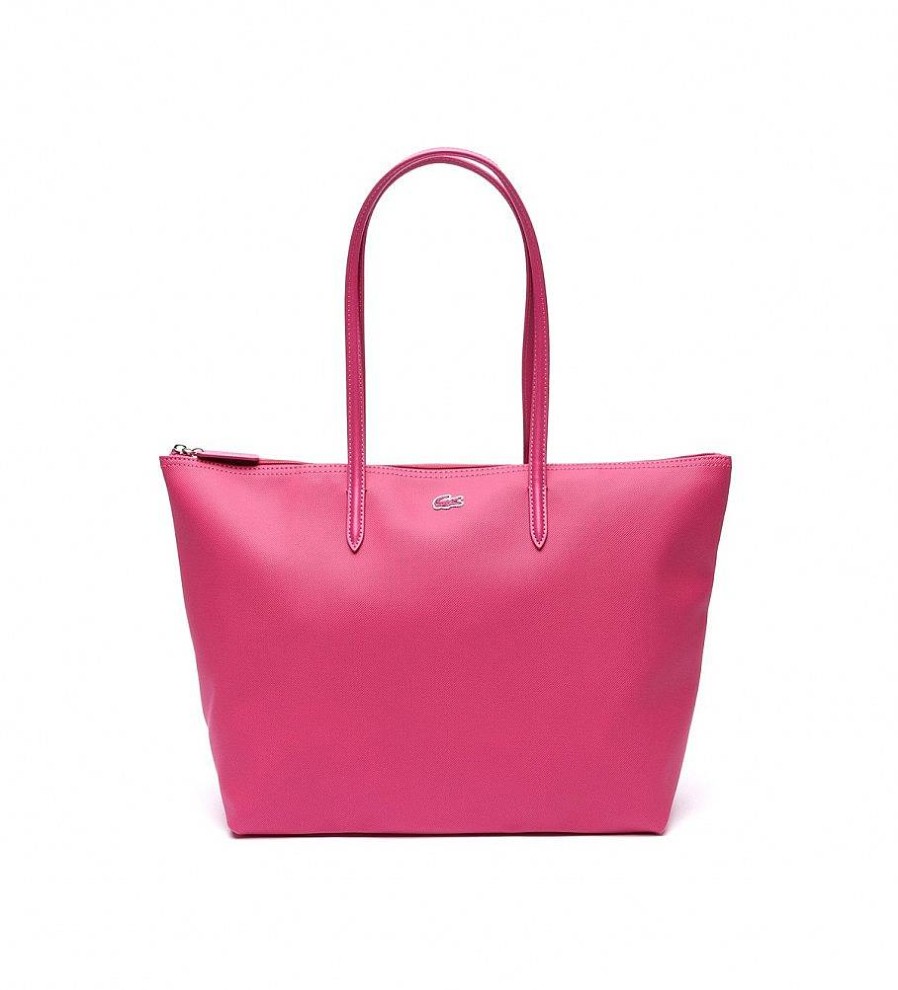 Mujer Lacoste Bolsos | Bolso Tote De Mujer L.12.12 Concept Rosa