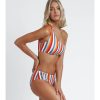 Mujer Admas Moda Bano | Bikini Asimetrico Sun Stripes Multicolor